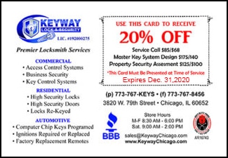 Code for Coupon: Save 20% on Service Call, Master Key System Design, and Property Security Assesment