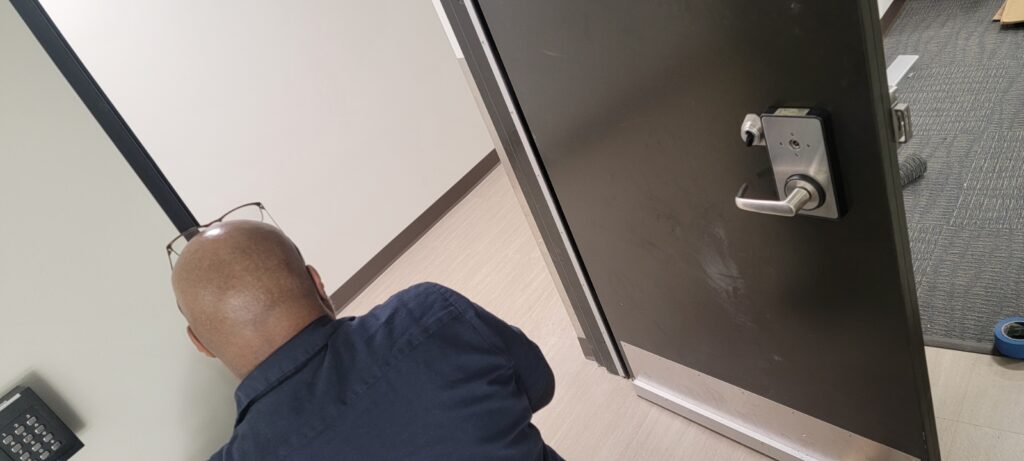 Emergency GSA technician lock replacement